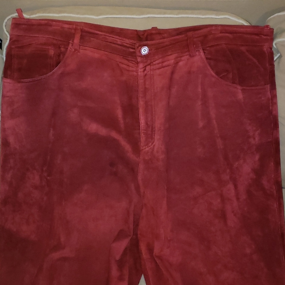 Plus Sz Suede Pants - image 2